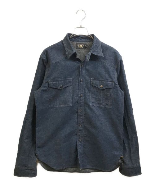 RRL（ダブルアールエル）RRL (ダブルアールエル) ダブルポケットデニムシャツ インディゴ サイズ:Mの古着・服飾アイテム