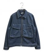 POP TRADING COMPANYポップトレーディングカンパニー）の古着「COMPANY BOXER DENIM OVERSHIRT」｜インディゴ