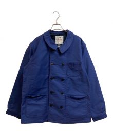 an cloth drop×Le Sans Pareil（アン クロス ドロップ×ル サン パレイユ）の古着「コットンモールスキン ダブル カバーオール」｜ネイビー