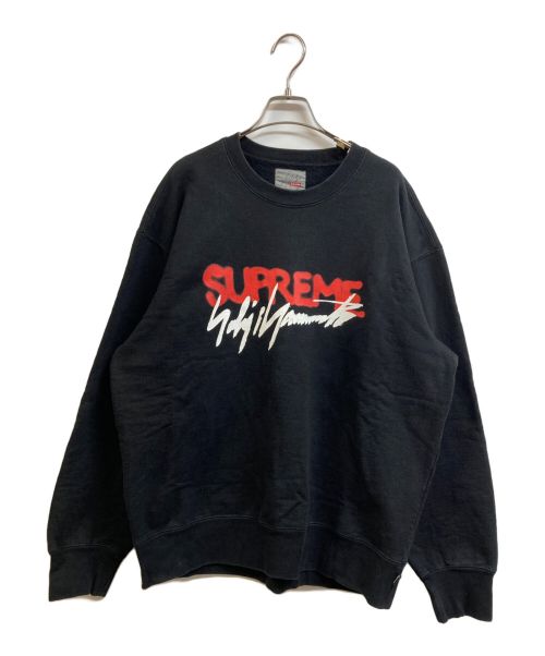 SUPREME（シュプリーム）Supreme (シュプリーム) YOHJI YAMAMOTO (ヨウジヤマモト) クルーネックスウェット ブラック サイズ:Ｌの古着・服飾アイテム