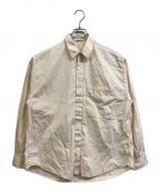 AURALEEオーラリー）の古着「WASHED FINX TWILL BIG SHIRTS」｜ベージュ