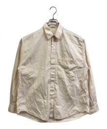 AURALEE（オーラリー）の古着「WASHED FINX TWILL BIG SHIRTS」｜ベージュ