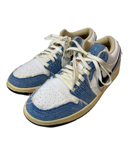 NIKE（ナイキ）NIKE (ナイキ) AIR JORDAN 1 LOW SE ブルー×ホワイト サイズ:29 未使用品の古着・服飾アイテム