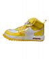 NIKE (ナイキ) OFFWHITE (オフホワイト) AIR FORCE 1 MID SP LTHR ホワイト×イエロー サイズ:29 未使用品：18000円