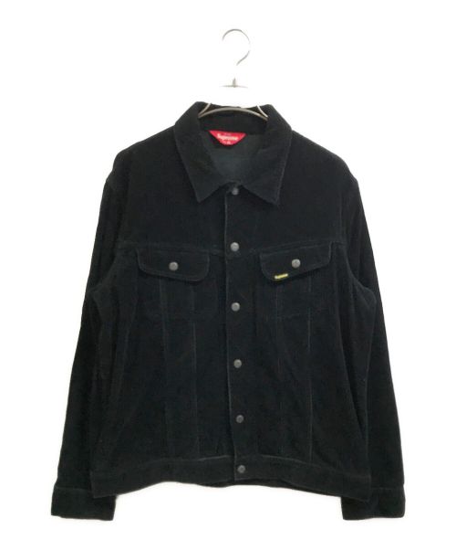 SUPREME（シュプリーム）SUPREME (シュプリーム) Corduroy Snap Front Jacket ブラック サイズ:XLの古着・服飾アイテム