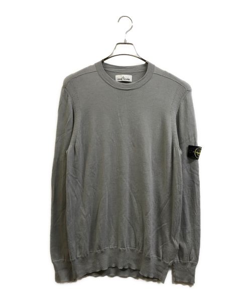 STONE ISLAND（ストーンアイランド）STONE ISLAND (ストーンアイランド) クルーネックニット グレー サイズ:XLの古着・服飾アイテム