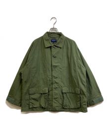 DESCENDANT（ディセンダント）の古着「DWU SATIN LS SHIRT」｜カーキ