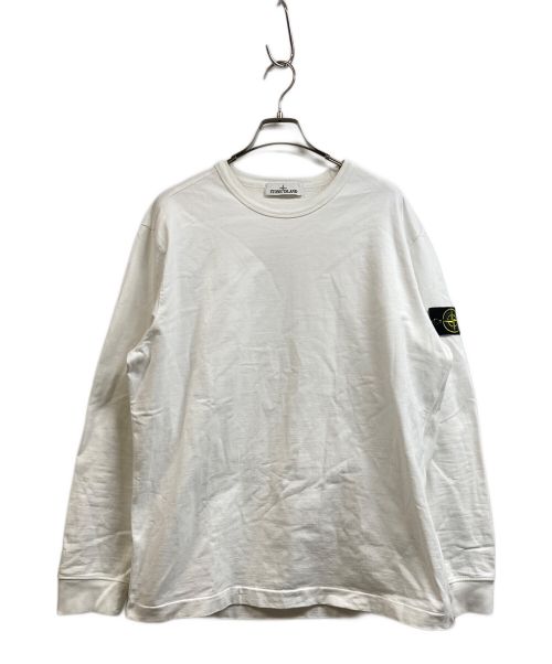 STONE ISLAND（ストーンアイランド）STONE ISLAND (ストーンアイランド) GAUZED COTTON JERSEY ホワイト サイズ:XLの古着・服飾アイテム