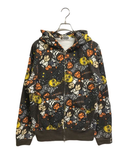 A BATHING APE（アベイシングエイプ）A BATHING APE (アベイシングエイプ) STAR WARS (スターウォーズ) MILO ALL SW FULL ZIP ブラウン サイズ:Mの古着・服飾アイテム