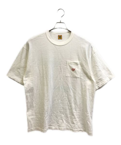 HUMAN MADE（ヒューマンメイド）HUMAN MADE (ヒューマンメイド) flamingo pocket tee ホワイト サイズ:2XLの古着・服飾アイテム