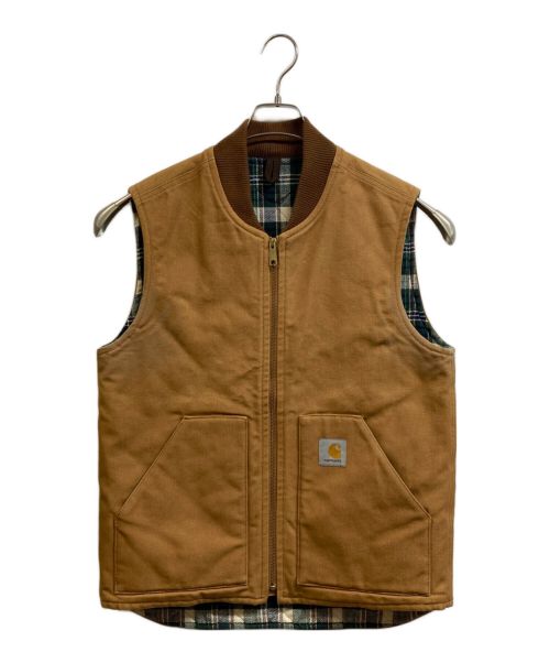 CarHartt（カーハート）CarHartt (カーハート) MONKEY TIME (モンキータイム) ダックベスト ブラウン サイズ:Lの古着・服飾アイテム