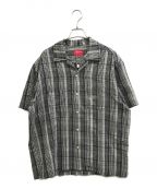 SUPREMEシュプリーム）の古着「Metallic Plaid S/S Shirt」｜グレー