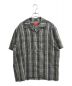 SUPREME（シュプリーム）の古着「Metallic Plaid S/S Shirt」｜グレー