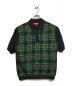 Supreme（シュプリーム）の古着「Plaid Knit S/S Polo」｜グリーン