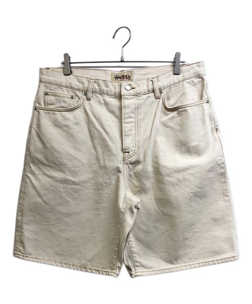 stussy（ステューシー）stussy (ステューシー) BIG OL SHORTS DENNIM アイボリー サイズ:34 未使用品の古着・服飾アイテム