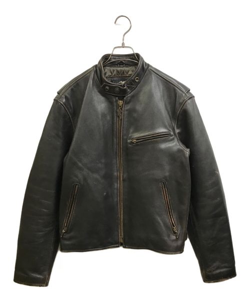 HARLEY-DAVIDSON（ハーレーダビッドソン）HARLEY-DAVIDSON (ハーレーダビッドソン) シングルレザージャケット ブラウン サイズ:XLの古着・服飾アイテム