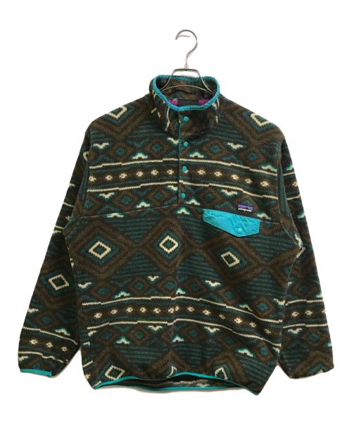 Patagonia（パタゴニア）Patagonia (パタゴニア) シンチラ スナップT ブルー×ブラウン サイズ:Ｍの古着・服飾アイテム