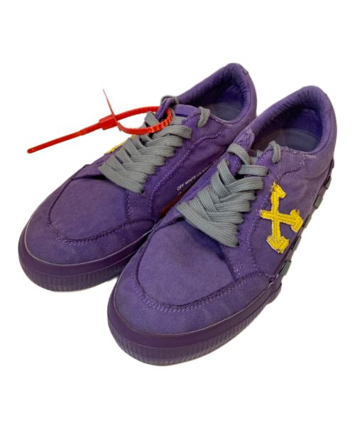 OFFWHITE（オフホワイト）OFFWHITE (オフホワイト) LOW VULCANIZED VIOLET YELLOW パープル サイズ:SIZE 41の古着・服飾アイテム