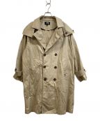 stussyステューシー）の古着「SOLAR TRENCH COAT」｜ベージュ