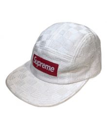 SUPREME（シュプリーム）の古着「Checker Weave Camp Cap」｜ホワイト