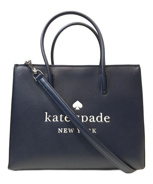 Kate Spade（ケイトスペード）Kate Spade (ケイトスペード) 2WAYバッグ ネイビーの古着・服飾アイテム