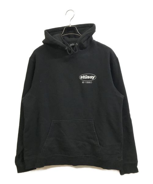 stussy（ステューシー）stussy (ステューシー) SOULプリントフーディ― ブラック サイズ:XLの古着・服飾アイテム