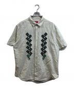 SUPREMEシュプリーム）の古着「Needlepoint S/S Shirt」｜ホワイト