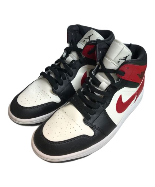 NIKE（ナイキ）NIKE (ナイキ) WMNS AIR JORDAN 1 MID レッド×ホワイト サイズ:US11.5の古着・服飾アイテム