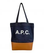 A.P.C.アーペーセー）の古着「アクセル スモール トートバッグ」｜インディゴ