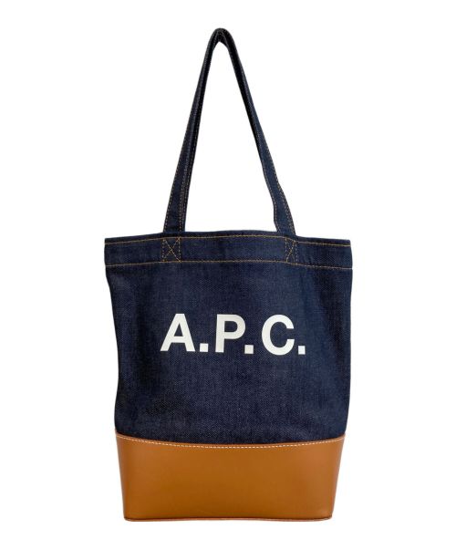 A.P.C.（アーペーセー）A.P.C. (アーペーセー) アクセル スモール トートバッグ インディゴの古着・服飾アイテム