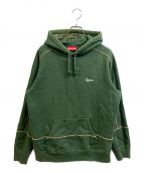 SUPREMEシュプリーム）の古着「piping hooded sweatshirt」｜グリーン