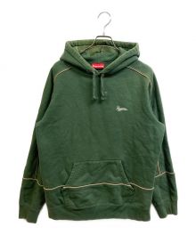 SUPREME（シュプリーム）の古着「piping hooded sweatshirt」｜グリーン