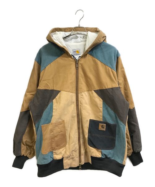 CarHartt（カーハート）CarHartt (カーハート) パッチワークジャケット ベージュ サイズ:XLの古着・服飾アイテム