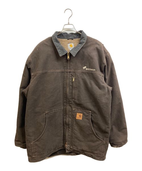 CarHartt（カーハート）CarHartt (カーハート) 裏ボアダックジャケット ブラウン サイズ:XLの古着・服飾アイテム