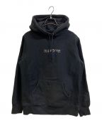 SUPREMEシュプリーム）の古着「Chrome Classic Logo Hooded Sweatshirt」｜ブラック