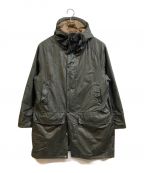 Barbour×MARGARET HOWELLバブアー×マーガレットハウエル）の古着「WAXED COTTON COAT」｜カーキ