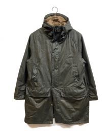 Barbour×MARGARET HOWELL（バブアー×マーガレットハウエル）の古着「WAXED COTTON COAT」｜カーキ