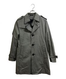 BURBERRY BLACK LABEL（バーバリーブラックレーベル）の古着「千鳥格子トレンチコート」｜グレー