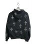 unknown (アンノウン) Rhinestone Cross Zip Hoodie ブラック サイズ:XL：14000円