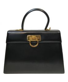 Salvatore Ferragamo（サルヴァトーレ フェラガモ）の古着「ハンドバッグ」｜ブラック