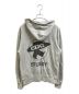 CDG (シーディージー) stussy (ステューシー) HOODED SWEATSHIRT グレー サイズ:L：16000円