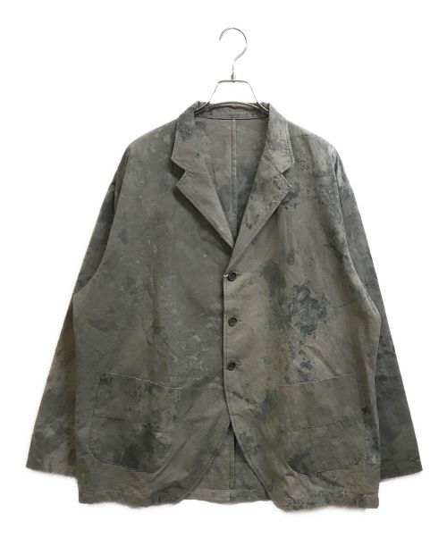 COLINA（コリーナ）COLINA (コリーナ) ANCIENT TUSSER WORK JACKET グレー サイズ:Lの古着・服飾アイテム