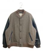 J.PRESS×BEAMS Lightsジェイプレス×ビームスライト）の古着「【別注】J.PRESS / バーシティジャケット」｜ブラウン