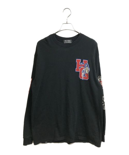 Hysteric Glamour（ヒステリックグラマー）Hysteric Glamour (ヒステリックグラマー) MOTORCITYFEVERTシャツ ブラック サイズ:Lの古着・服飾アイテム