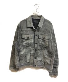 DIESEL Black Gold（ディーゼル ブラック ゴールド）の古着「ギャバンジャケット」｜グレー