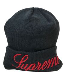 SUPREME×New Era（シュプリーム×ニューエラ）の古着「Script Beanie」｜ネイビー