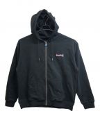 SUPPLIER×LHPサプライヤー×エルエイチピー）の古着「別注Cross Leather Zip Hoodie」｜ブラック