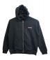 SUPPLIER（サプライヤー）の古着「別注Cross Leather Zip Hoodie」｜ブラック