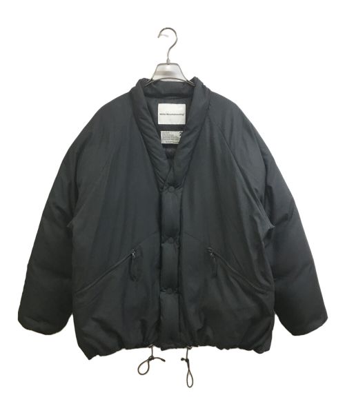 WHITE MOUNTAINEERING（ホワイトマウンテ二アニング）WHITE MOUNTAINEERING (ホワイトマウンテ二アニング) TAION (タイオン) TWILLED DOWN HANTEN JACKET ブラック サイズ:2の古着・服飾アイテム