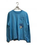 CHROME HEARTSクロムハーツ）の古着「HEARTS MATTY BOY BRAIN NEW L/S T-SHIRTS」｜ブルー